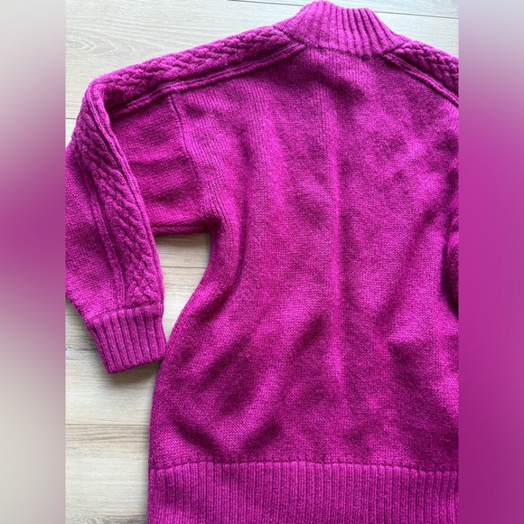 I.B Difussion medium oversized wool blend cardigan thick - Picture 7 of 8